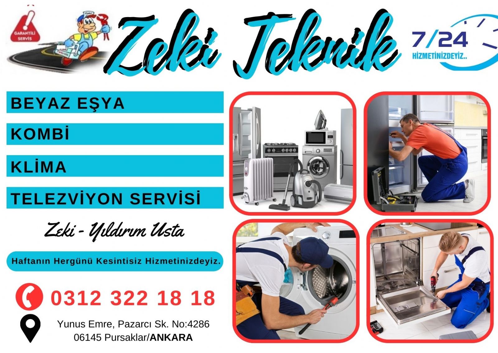 Pursaklar Bosch Beyaz Eşya Servisi